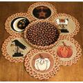 Capitol Importing Co Capitol Importing Autumn - Set of 7 Trivets in a Basket 56-1121
